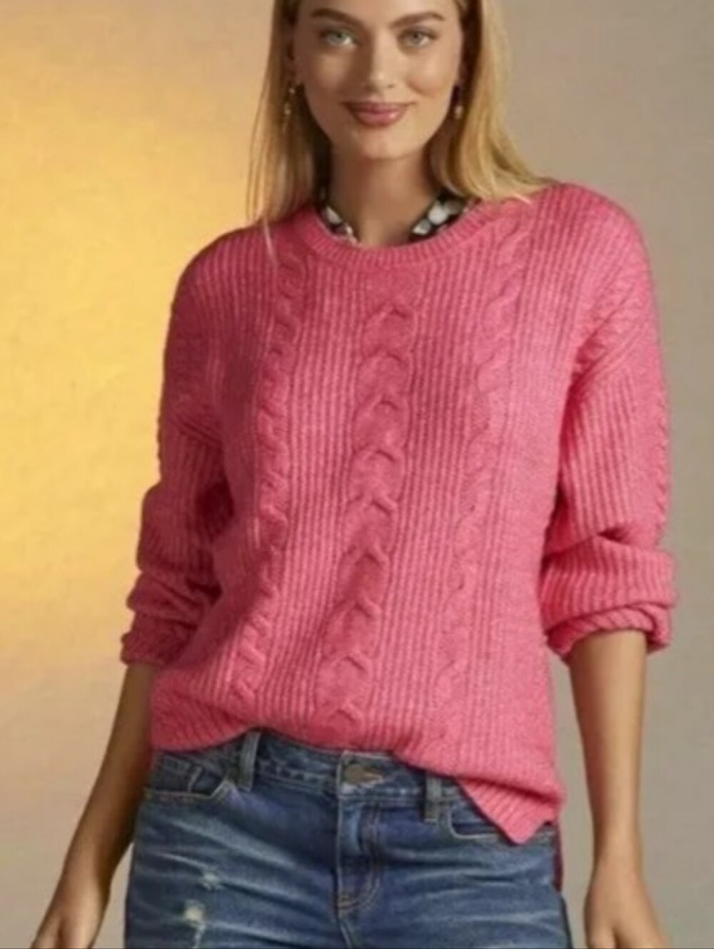 Cabi Elsa Pink Pullover Sweater Style #4245